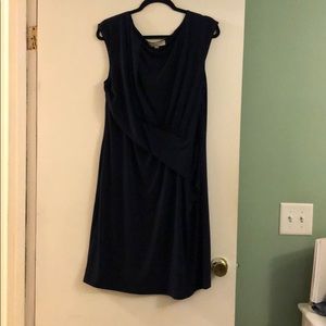 Loft navy blue dress size 18